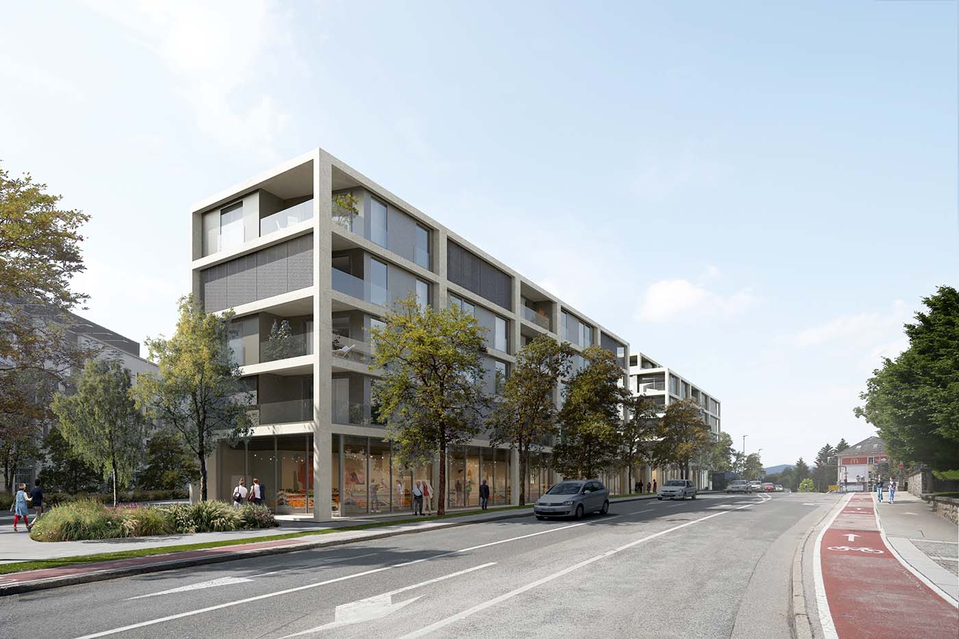 Vizualizacija pogleda na mesto iz penthouse stanovanja projekta NT6